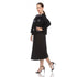 Embroidered Floral Crinkle Jacket - JK1231 black